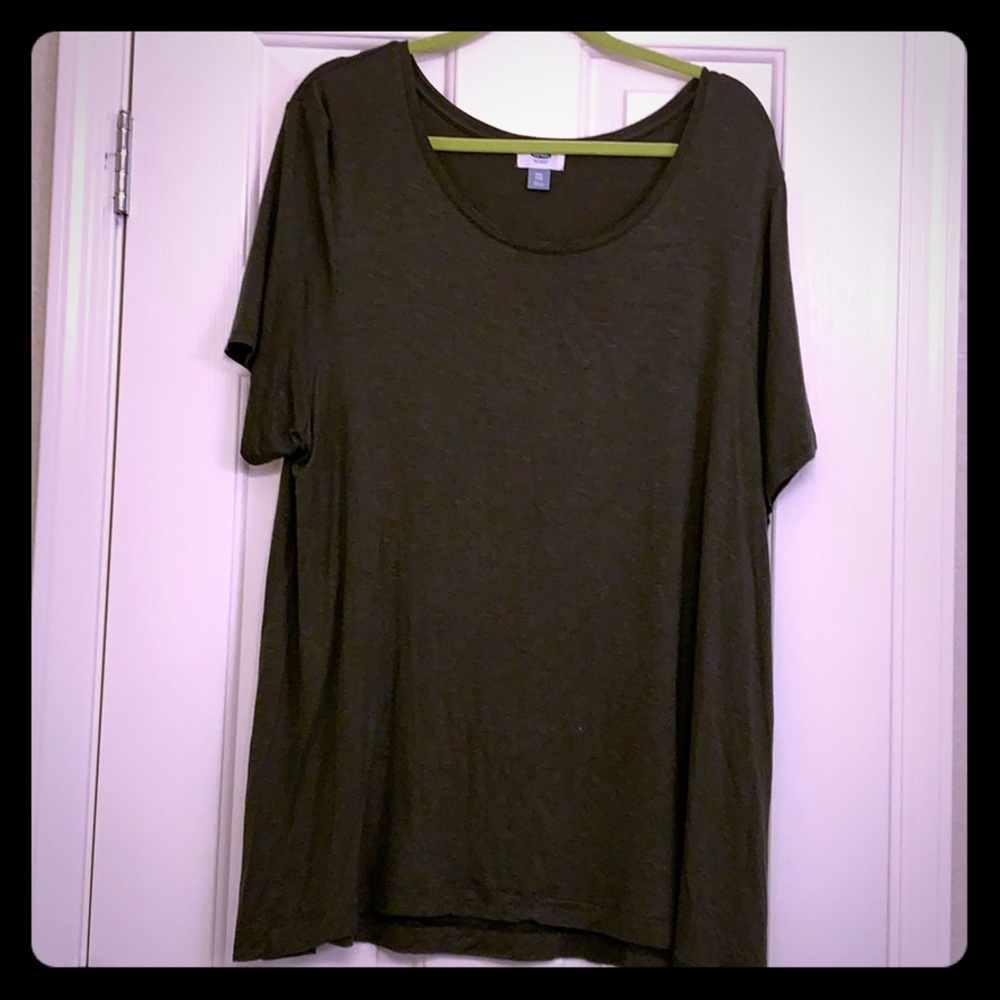 Olive Green Heathered Tunic